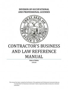 Contractor's Business and Law Reference Manual